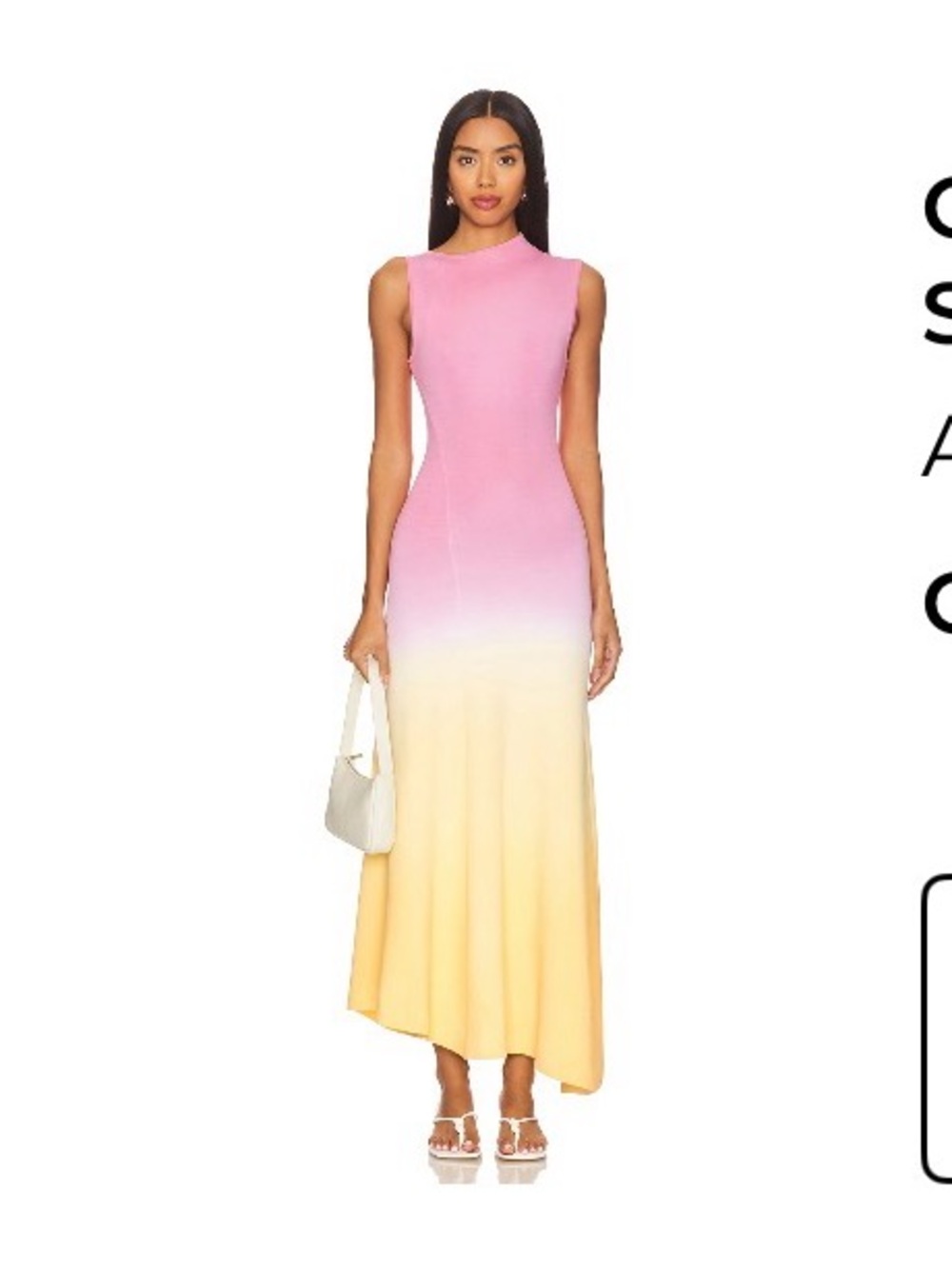 Acler Orkney Rising Sun Ombre Sleeveless Maxi Dress